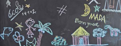 Materic chalk board paint, finish containing slate