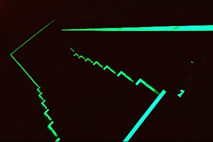 Photoluminescent phosphorescent effect