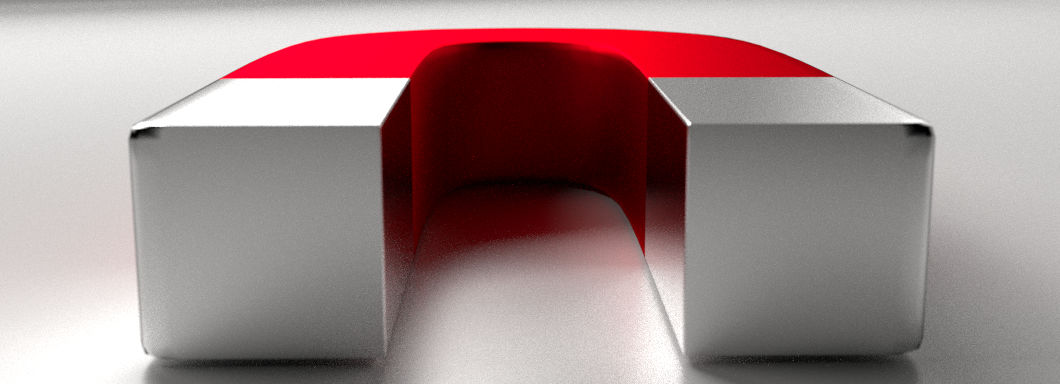 Ferromagnetic paint effect